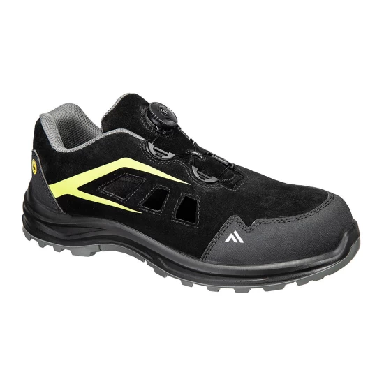 Sandale de protectie S1 ESD SR FO, inchidere BOA, Negru/Verde Sandale de protectie S1 ESD SR FO, inchidere BOA, Negru/Verde