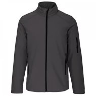 Jacheta softshell 3 straturi, waterproof 8000mm, Gri inchis Jacheta softshell 3 straturi, waterproof 8000mm, Gri inchis