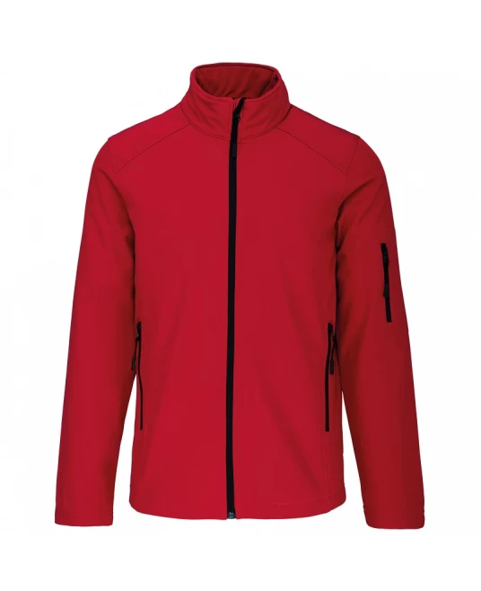 Jacheta softshell 3 straturi, waterproof 8000mm, Rosu Jacheta softshell 3 straturi, waterproof 8000mm, Rosu