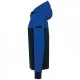 Softshell unisex bicolor, cu gluga, Bleumarin-albastru regal Softshell unisex bicolor, cu gluga, Bleumarin-albastru regal