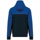 Softshell unisex bicolor, cu gluga, Bleumarin-albastru regal Softshell unisex bicolor, cu gluga, Bleumarin-albastru regal