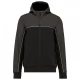 Softshell unisex bicolor, cu gluga, Negru-gri inchis Softshell unisex bicolor, cu gluga, Negru-gri inchis