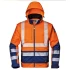 Jacheta softshell HiVis cu maneci detasabile, portocaliu bleumarin