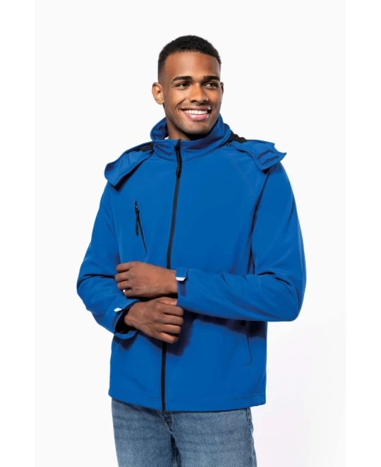Softshell Kariban cu gluga detasabila, Albastru regal Softshell Kariban cu gluga detasabila, Albastru regal