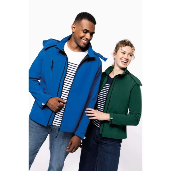 Softshell Kariban cu gluga detasabila, Gri deschis Softshell Kariban cu gluga detasabila, Gri deschis