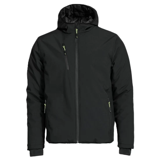 Jacheta softshell de iarna cu gluga, captuseala fleece, negru Jacheta softshell de iarna cu gluga, captuseala fleece, negru