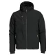 Jacheta softshell de iarna cu gluga, captuseala fleece, negru Jacheta softshell de iarna cu gluga, captuseala fleece, negru