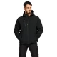Jacheta softshell de iarna cu gluga, captuseala fleece, albastru Jacheta softshell de iarna cu gluga, captuseala fleece, albastru