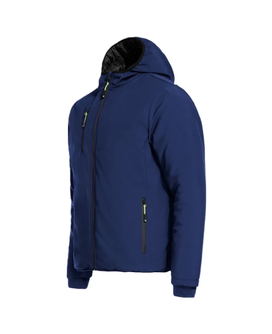 Jacheta softshell de iarna cu gluga, captuseala fleece, bleumarin Jacheta softshell de iarna cu gluga, captuseala fleece, bleumarin