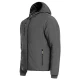 Jacheta softshell de iarna cu gluga, captuseala fleece, gri Jacheta softshell de iarna cu gluga, captuseala fleece, gri