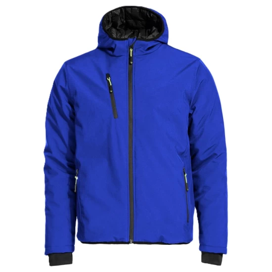 Jacheta softshell de iarna cu gluga, captuseala fleece, albastru Jacheta softshell de iarna cu gluga, captuseala fleece, albastru