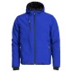 Jacheta softshell de iarna cu gluga, captuseala fleece, albastru Jacheta softshell de iarna cu gluga, captuseala fleece, albastru