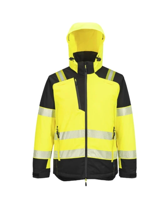 Jacheta de iarna Hivis premium parka, galben-negru