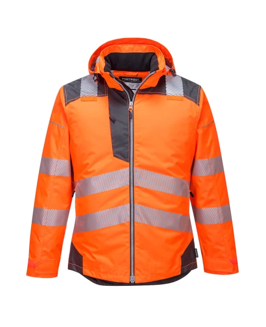 Jacheta vatuita premium HiVis, portocaliu  gri Jacheta vatuita premium HiVis, portocaliu  gri