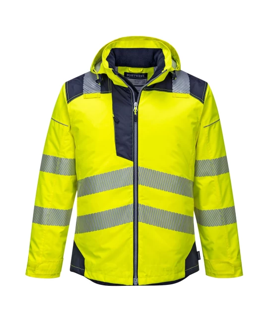 Jacheta vatuita premium HiVis, galben bleumarin Jacheta vatuita premium HiVis, galben bleumarin