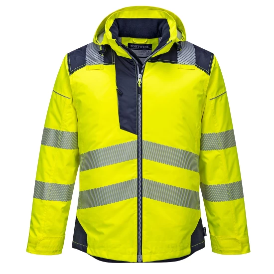 Jacheta vatuita premium HiVis, galben bleumarin Jacheta vatuita premium HiVis, galben bleumarin