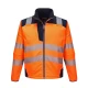Jacheta premium softshell HiVis reflectorizant PW3, Portocaliu bleumarin Jacheta premium softshell HiVis reflectorizant PW3, Portocaliu bleumarin