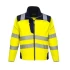 Jacheta premium softshell HiVis reflectorizant PW3, Galben bleumarin
