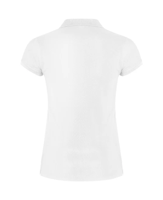 Tricou polo premium femei, bumbac 200g/mp, Alb Tricou polo premium femei, bumbac 200g/mp, Alb