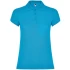 Tricou polo premium femei, bumbac 200g/mp, Albastru turcoaz