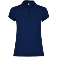 Tricou polo premium femei, bumbac 200g/mp, Bleumarin