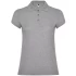 Tricou polo premium femei, bumbac 200g/mp, Gri melanj