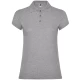 Tricou polo premium femei, bumbac 200g/mp, Gri melanj Tricou polo premium femei, bumbac 200g/mp, Gri melanj