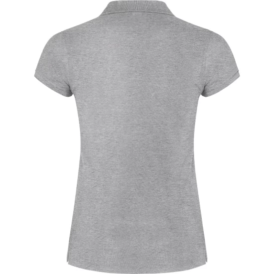 Tricou polo premium femei, bumbac 200g/mp, Gri melanj Tricou polo premium femei, bumbac 200g/mp, Gri melanj