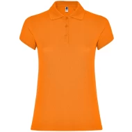 Tricou polo premium femei, bumbac 200g/mp, Portocaliu