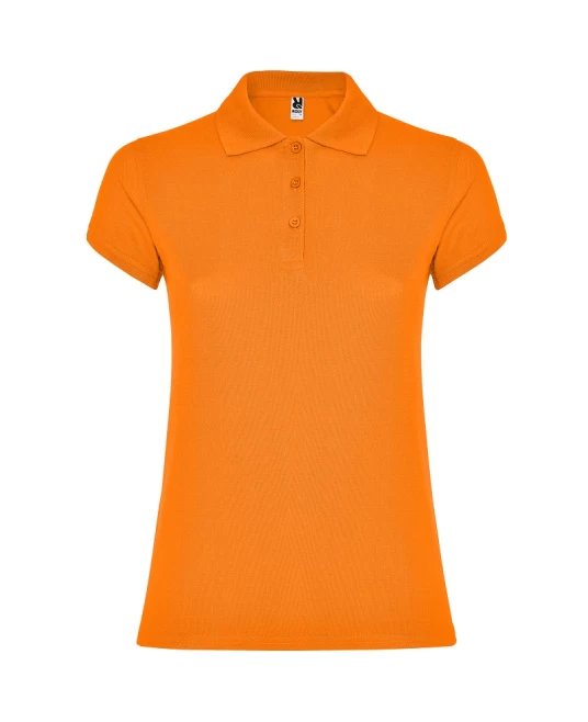 Tricou polo premium femei, bumbac 200g/mp, Portocaliu Tricou polo premium femei, bumbac 200g/mp, Portocaliu