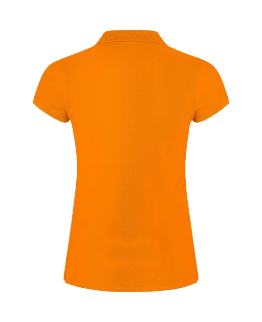 Tricou polo premium femei, bumbac 200g/mp, Portocaliu Tricou polo premium femei, bumbac 200g/mp, Portocaliu