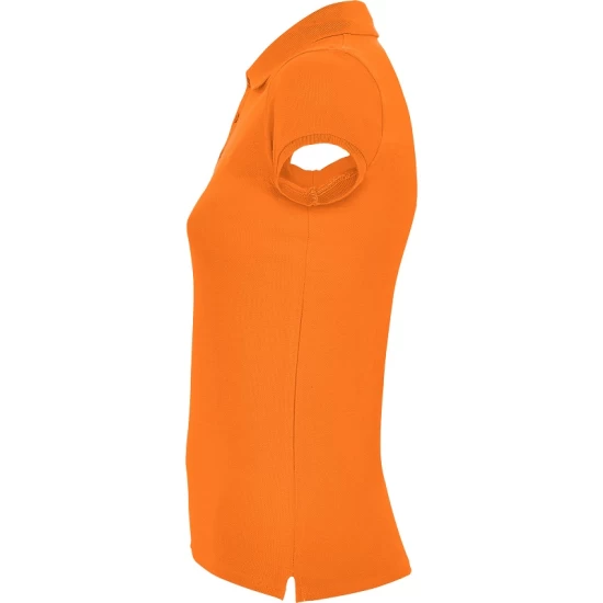 Tricou polo premium femei, bumbac 200g/mp, Portocaliu Tricou polo premium femei, bumbac 200g/mp, Portocaliu