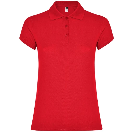 Tricou polo premium femei, bumbac 200g/mp, Rosu Tricou polo premium femei, bumbac 200g/mp, Rosu