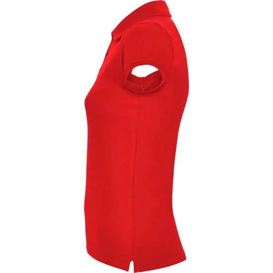 Tricou polo premium femei, bumbac 200g/mp, Rosu Tricou polo premium femei, bumbac 200g/mp, Rosu