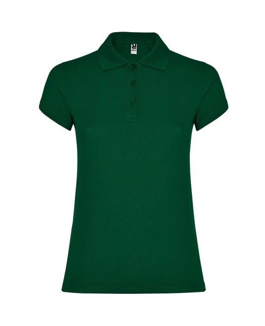 Tricou polo premium femei, bumbac 200g/mp, Verde sticla Tricou polo premium femei, bumbac 200g/mp, Verde sticla