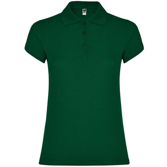 Tricou polo premium femei, bumbac 200g/mp, Verde sticla Tricou polo premium femei, bumbac 200g/mp, Verde sticla