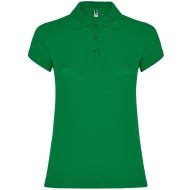Tricou polo premium femei, bumbac 200g/mp, Verde tropical