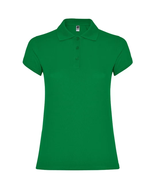 Tricou polo premium femei, bumbac 200g/mp, Verde tropical Tricou polo premium femei, bumbac 200g/mp, Verde tropical