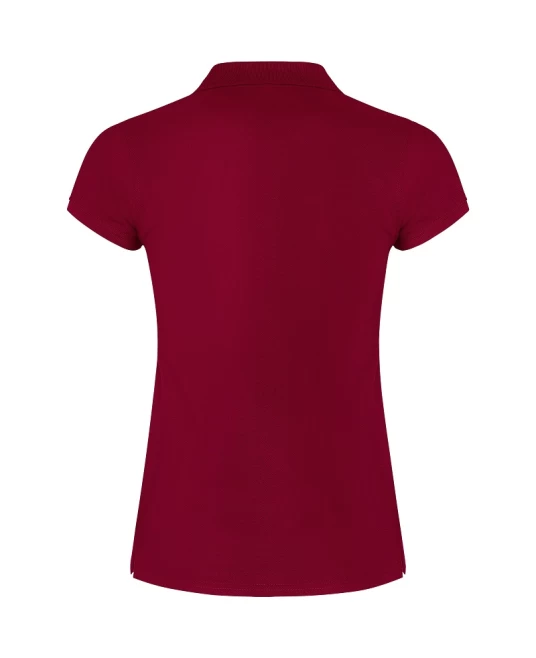 Tricou polo premium femei, bumbac 200g/mp, Visiniu Tricou polo premium femei, bumbac 200g/mp, Visiniu