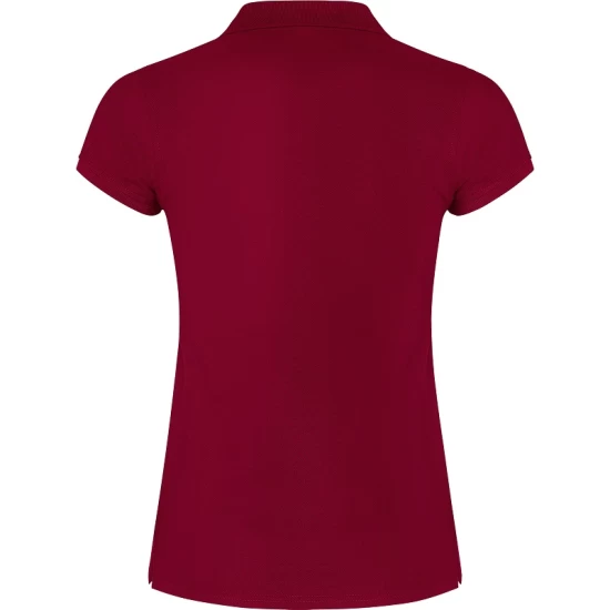 Tricou polo premium femei, bumbac 200g/mp, Visiniu Tricou polo premium femei, bumbac 200g/mp, Visiniu