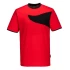 Tricou corporate PW2, 144g/m2, Rosu/Negru