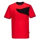 Tricou corporate PW2, 144g/m2, Rosu/Negru Tricou corporate PW2, 144g/m2, Rosu/Negru