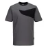 Tricou corporate PW2, 144g/m2, Gri/Negru