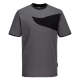 Tricou corporate PW2, 144g/m2, Gri/Negru Tricou corporate PW2, 144g/m2, Gri/Negru