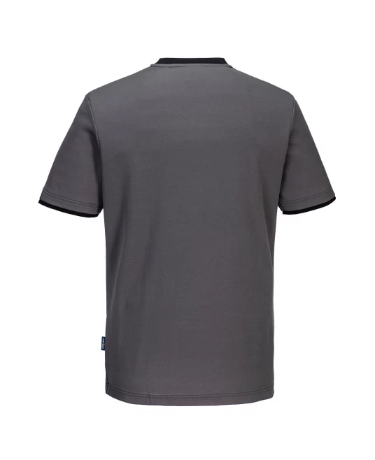 Tricou corporate PW2, 144g/m2, Gri/Negru Tricou corporate PW2, 144g/m2, Gri/Negru