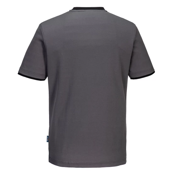 Tricou corporate PW2, 144g/m2, Gri/Negru Tricou corporate PW2, 144g/m2, Gri/Negru