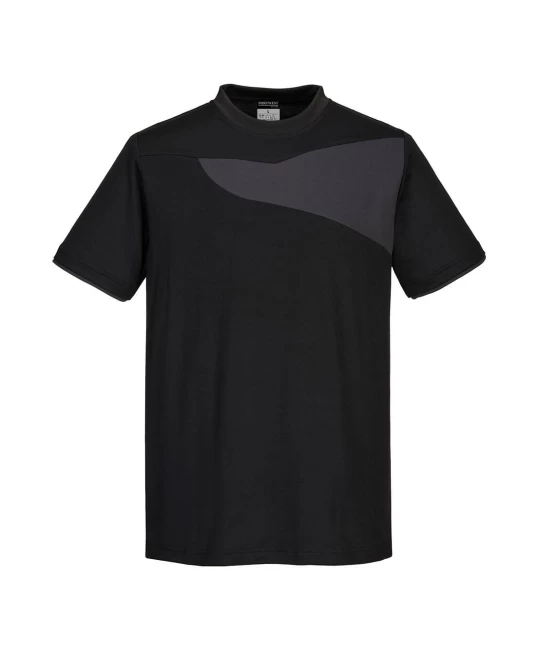 Tricou corporate PW2, 144g/m2, Negru/Gri Tricou corporate PW2, 144g/m2, Negru/Gri