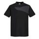 Tricou corporate PW2, 144g/m2, Negru/Gri Tricou corporate PW2, 144g/m2, Negru/Gri