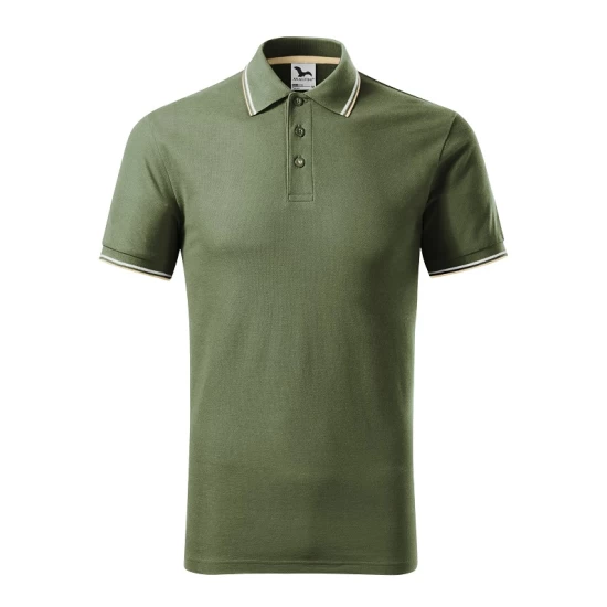 Tricou polo subtire, 180 g/mp, pentru barbati, Malfini Focus 232, Kaki Tricou polo subtire, 180 g/mp, pentru barbati, Malfini Focus 232, Kaki