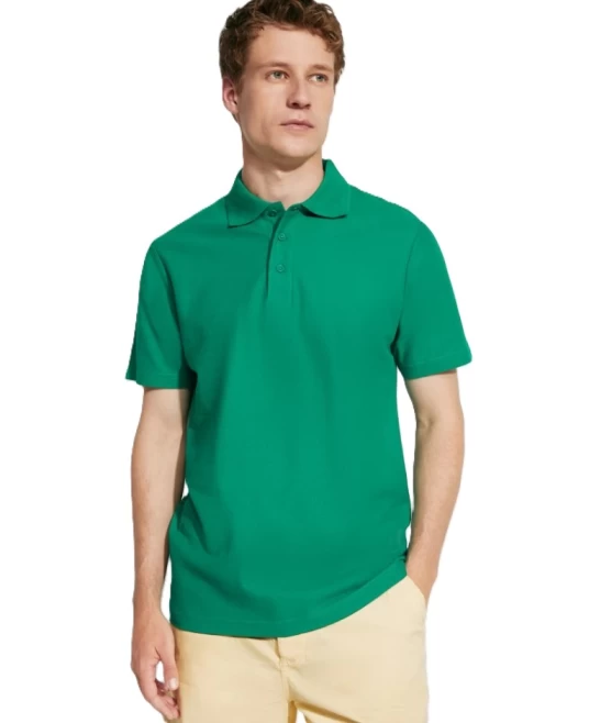 Tricou polo barbati bumbac 180g/mp, Verde kelly Tricou polo barbati bumbac 180g/mp, Verde kelly